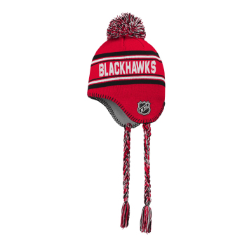 Chicago Blackhawks детска зимна шапка Jacquard Tassel Knit With Pom