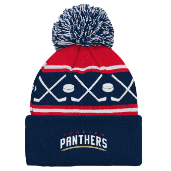 Florida Panthers детска зимна шапка Face-Off Cuff Pom