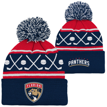 Florida Panthers детска зимна шапка Face-Off Cuff Pom