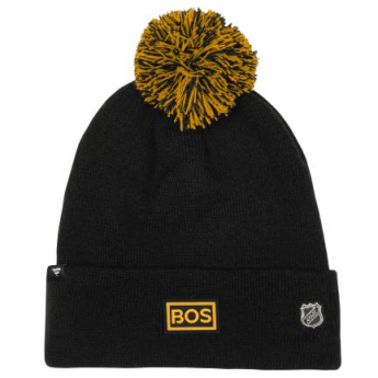 Boston Bruins детска зимна шапка Draft Beanie Cuff With Pom