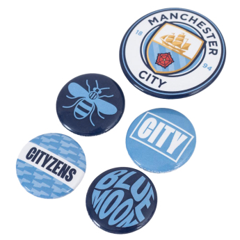 Manchester City комплект значки Button 5 assorted