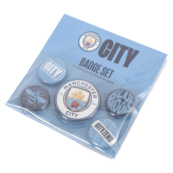 Manchester City комплект значки Button 5 assorted