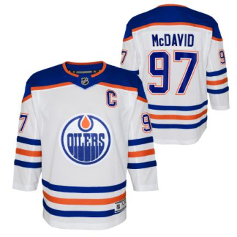 Edmonton Oilers детска хокейна фланелка Connor Mcdavid  Premier White Away