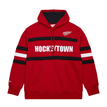 Detroit Red Wings мъжки суитшърт с качулка Head Coach Hoodie Current Logo