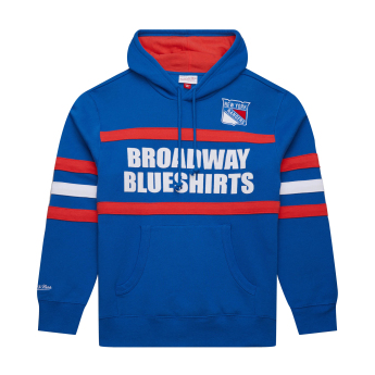 New York Rangers мъжки суитшърт с качулка Head Coach Hoodie Current Logo blue