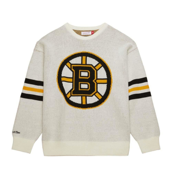 Boston Bruins мъжки суитшърт Retro Helmet Sweater Current Logo