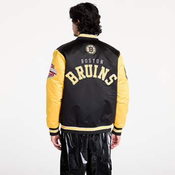 Boston Bruins мъжко яке Primetime Heavyweight Satin Jacket Current Logo