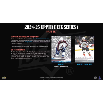 NHL кутии хокей карти NHL 2024-25 Upper Deck Series 1 Blaster Box