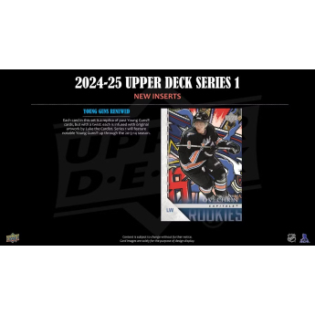 NHL кутии хокей карти NHL 2024-25 Upper Deck Series 1 Blaster Box