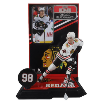 Chicago Blackhawks фигурка Connor Bedard #98 Figure SportsPicks 2023/2024 Season Away Jersey