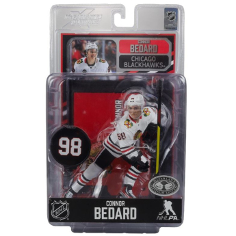Chicago Blackhawks фигурка Connor Bedard #98 Figure SportsPicks 2023/2024 Season Away Jersey