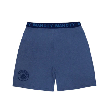 Manchester City мъжка пижама Short Blue Marl