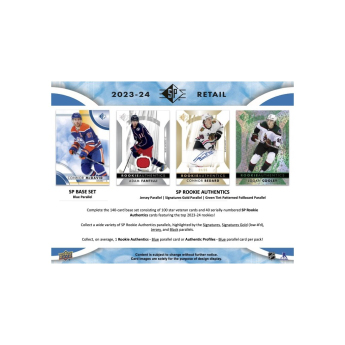 NHL кутии хокей карти NHL 2023-24 Upper Deck SP Hockey Blaster Box
