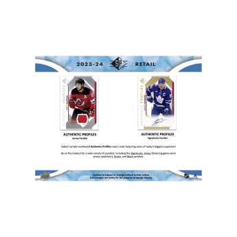 NHL кутии хокей карти NHL 2023-24 Upper Deck SP Hockey Blaster Box
