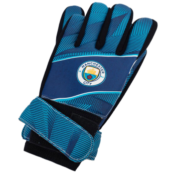 Manchester City детски вратарски ръкавици Fuse Goalkeeper Gloves Kids 67-73mm palm width