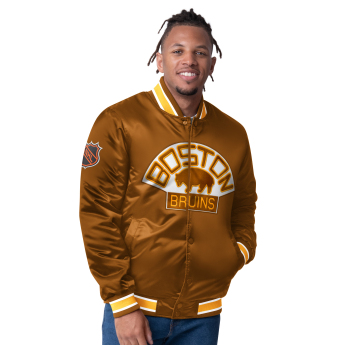 Boston Bruins мъжко яке The CLOSER Reversible Varsity Satin