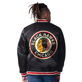 Chicago Blackhawks мъжко яке The CLOSER Reversible Varsity Satin