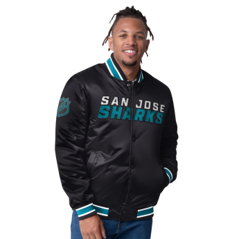 San Jose Sharks мъжко яке The CLOSER Reversible Varsity Satin