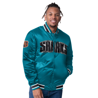 San Jose Sharks мъжко яке The CLOSER Reversible Varsity Satin