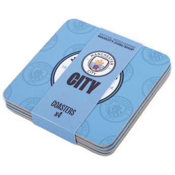 Manchester City подложки за чаши 4pk Cork