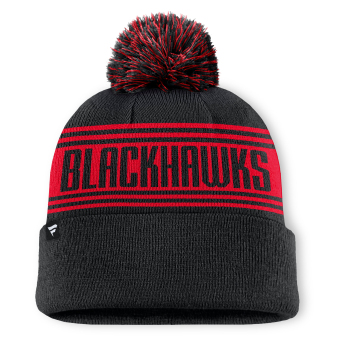 Chicago Blackhawks зимна шапка A/CAP Beanie Cuff W/Pom