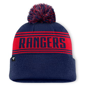 New York Rangers зимна шапка A/CAP Beanie Cuff W/Pom