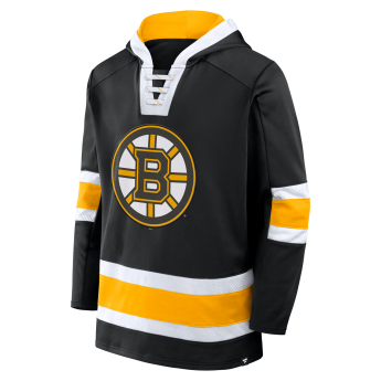 Boston Bruins мъжки суитшърт с качулка Mens Laced Hockey