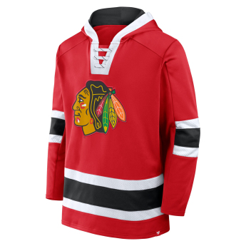 Chicago Blackhawks мъжки суитшърт с качулка Mens Laced Hockey