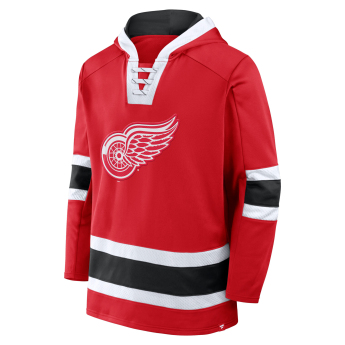Detroit Red Wings мъжки суитшърт с качулка Mens Laced Hockey