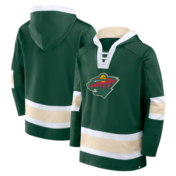 Minnesota Wild мъжки суитшърт с качулка Mens Laced Hockey