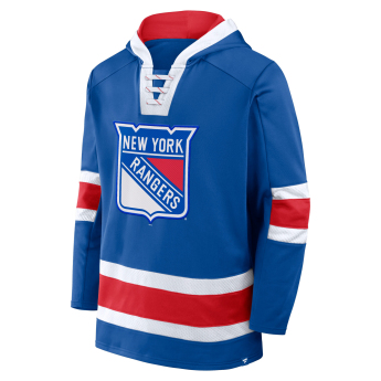 New York Rangers мъжки суитшърт с качулка Mens Laced Hockey