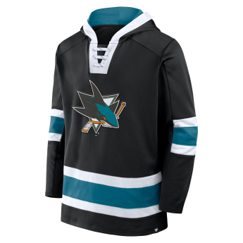 San Jose Sharks мъжки суитшърт с качулка Mens Laced Hockey