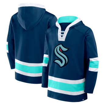 Seattle Kraken мъжки суитшърт с качулка Mens Laced Hockey