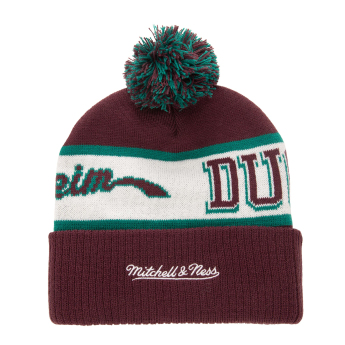 Anaheim Ducks зимна шапка Block Sweep Pom Knit