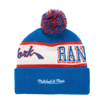 New York Rangers зимна шапка Block Sweep Pom Knit