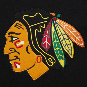 Chicago Blackhawks мъжки суитшърт Heritage Lace-Up Crew Vintage Logo