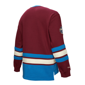 Colorado Avalanche мъжки суитшърт Heritage Lace-Up Crew Vintage Logo