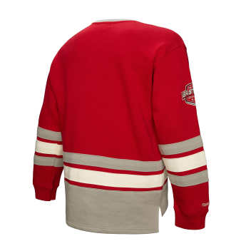 Detroit Red Wings мъжки суитшърт Heritage Lace-Up Crew Vintage Logo