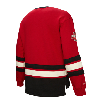 New Jersey Devils мъжки суитшърт Heritage Lace-Up Crew Vintage Logo