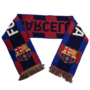 FC Barcelona зимен шал Navy Stripe