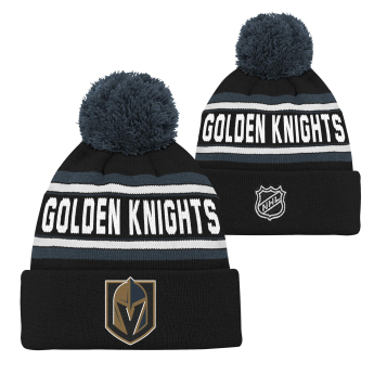 Vegas Golden Knights детска зимна шапка wordmark cuffed pom