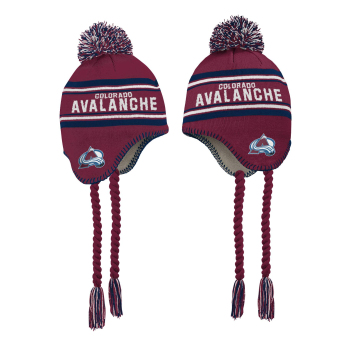 Colorado Avalanche детска зимна шапка wordmark cuffed pom