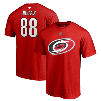 Carolina Hurricanes мъжка тениска Martin Nečas #88 Stack Logo Name & Number