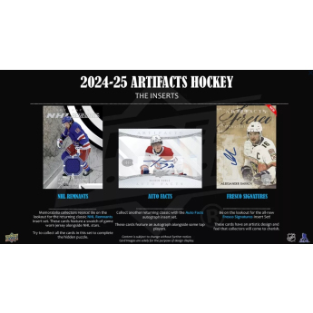 NHL кутии хокей карти NHL 2024-25 Upper Deck Artifacts Blaster Box