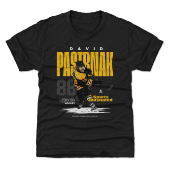 Boston Bruins детска тениска David Pastrnak #88 Sports Illustrated WHT 500 Level