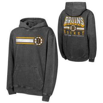 Boston Bruins детски суитшърт с качулка Cross Fade Pigment Dyed Gw Hd