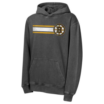 Boston Bruins детски суитшърт с качулка Cross Fade Pigment Dyed Gw Hd