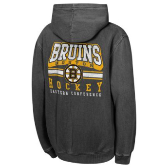 Boston Bruins детски суитшърт с качулка Cross Fade Pigment Dyed Gw Hd