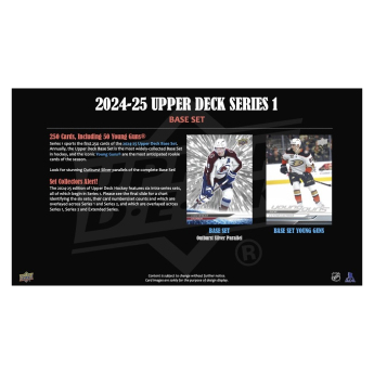 NHL кутии хокей карти NHL 2024/25 Upper Deck Series 1 Gravity Retai Box