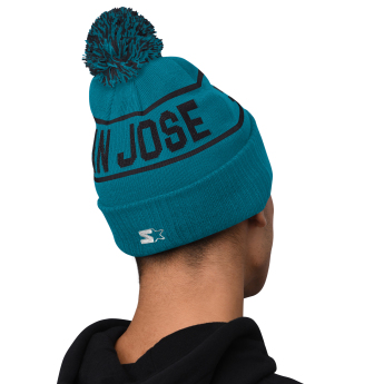 San Jose Sharks зимна шапка Blizzard Pom Beanie